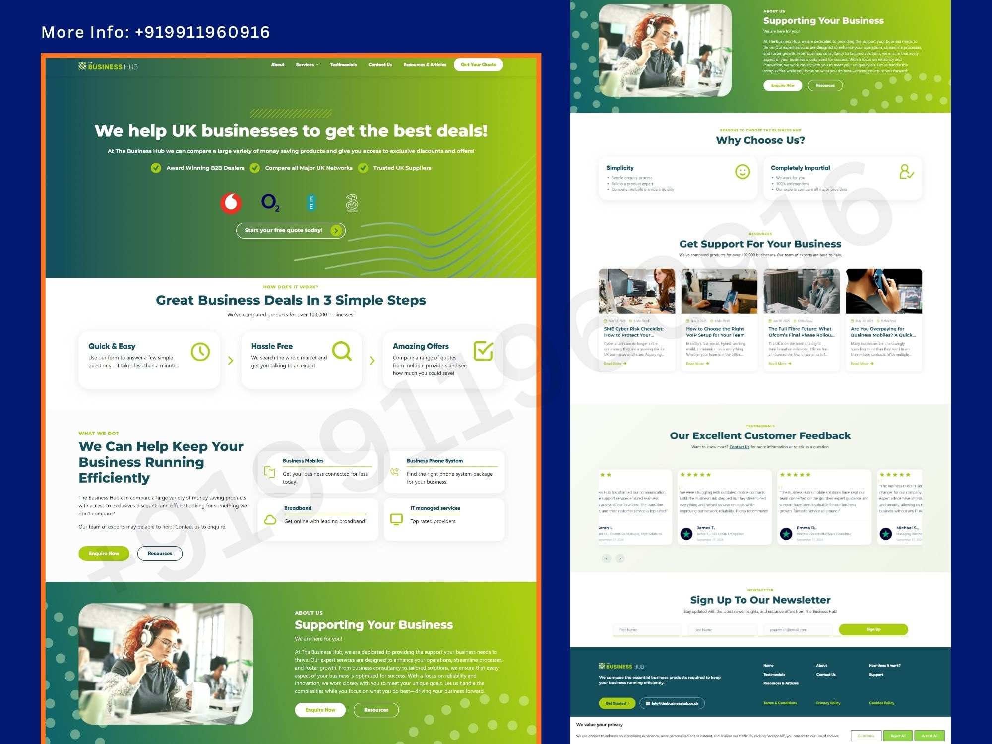 Comprehensive Business Support & Networking Platform Website