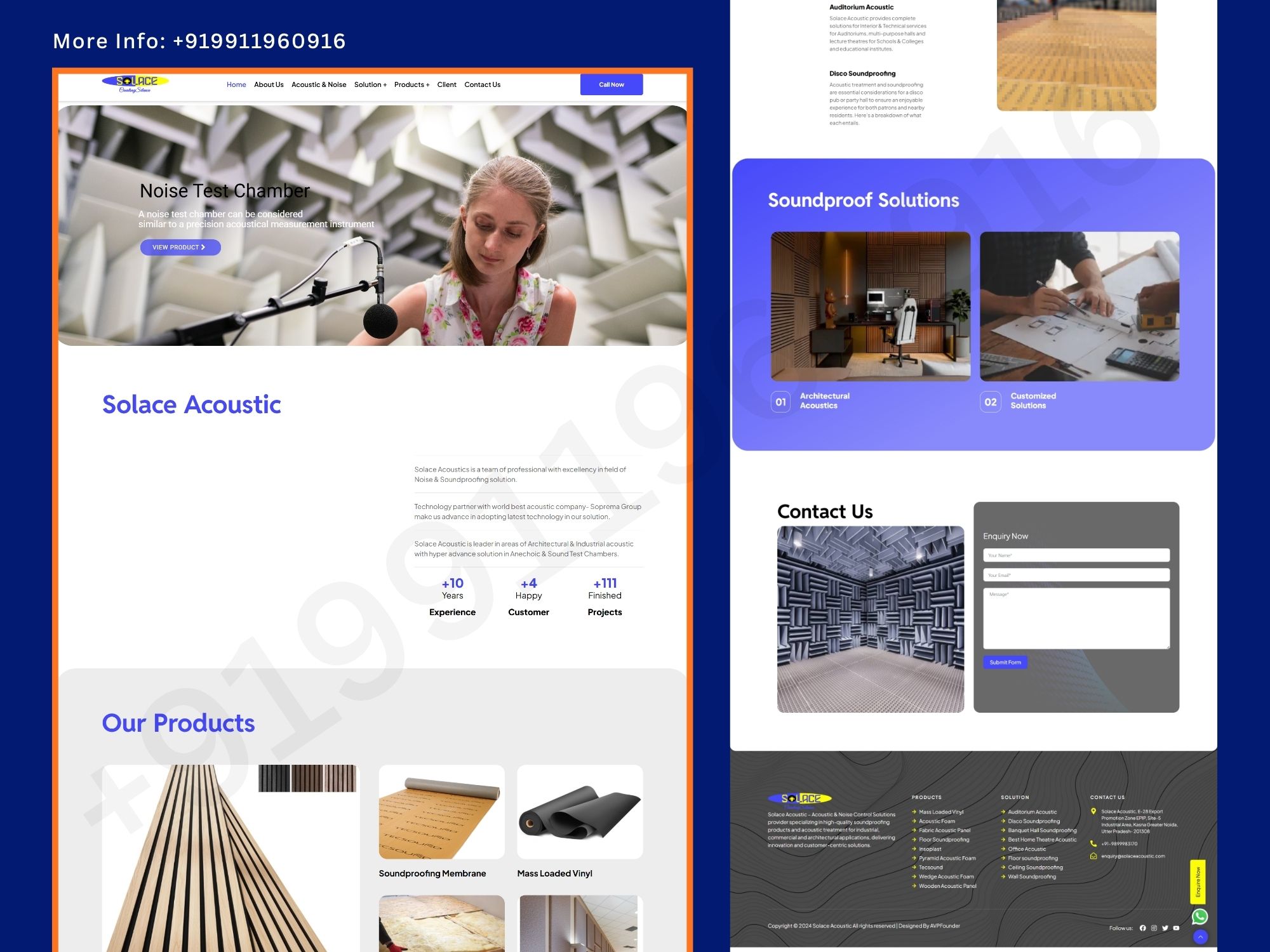 Acoustic & Soundproofing Solutions Website