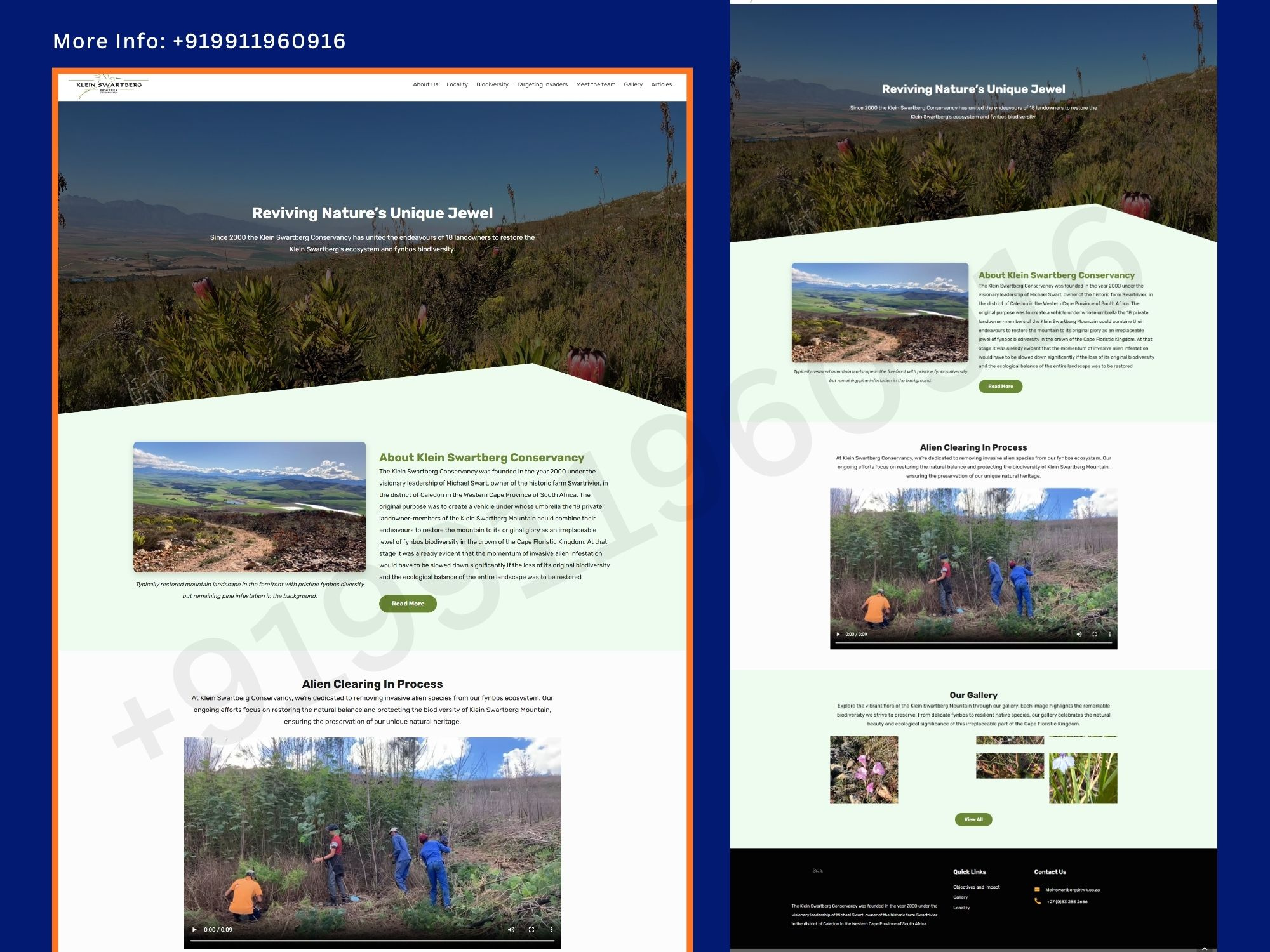 Klein Swartberg – Premium Wine Website Design