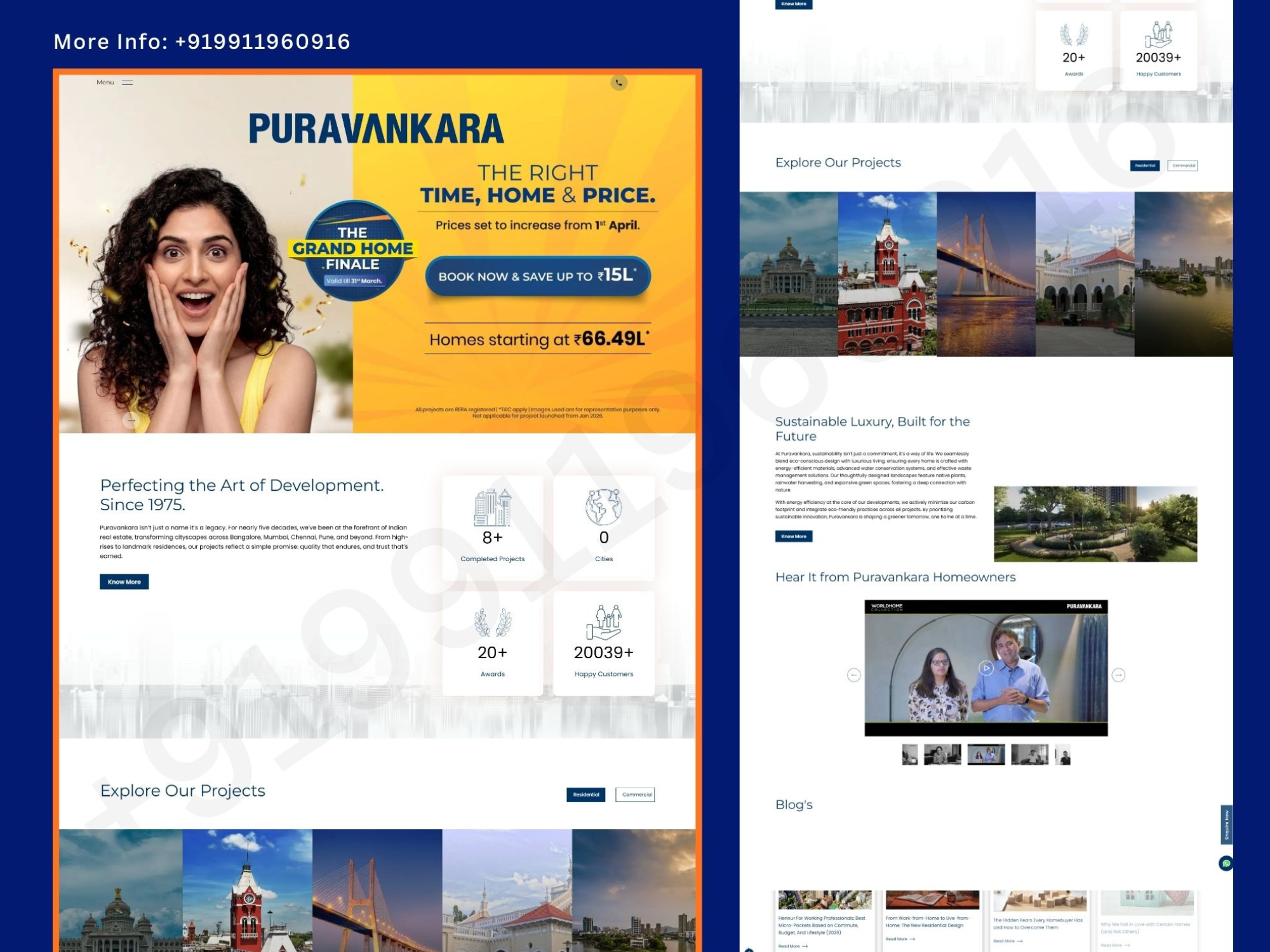 Premium Real Estate & Luxury Residential Projects Website