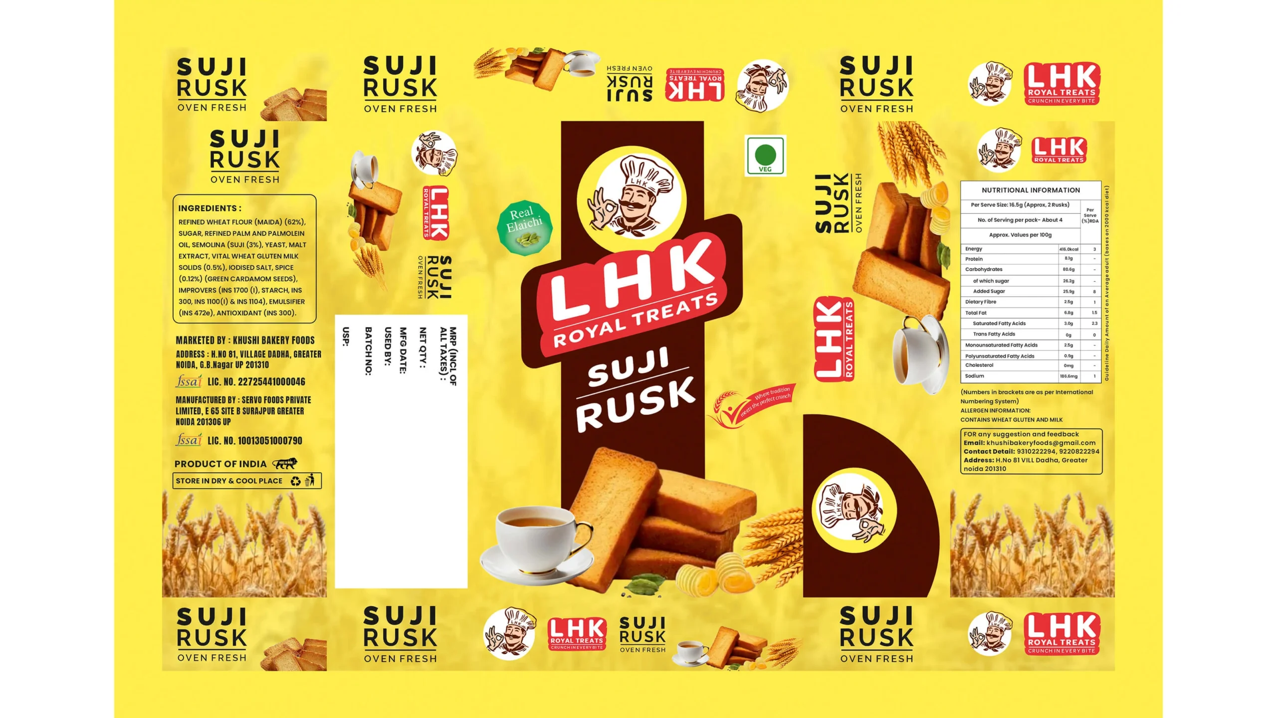 Suji Rusk Label Design