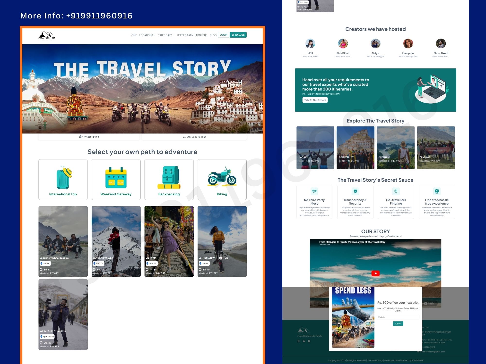 Adventure Travel & Tour Booking Website