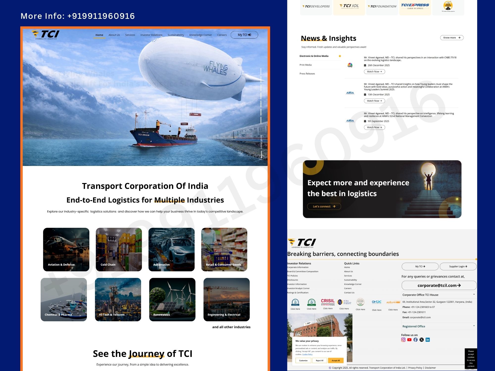 End-to-End Logistics & Supply Chain Solutions Website