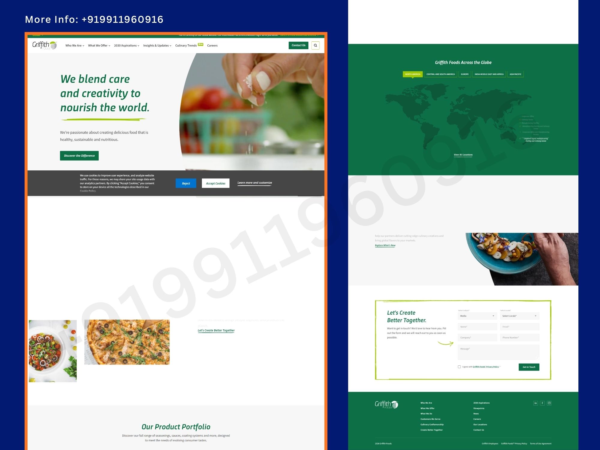 Global Food Product Development & Ingredient Solutions Website