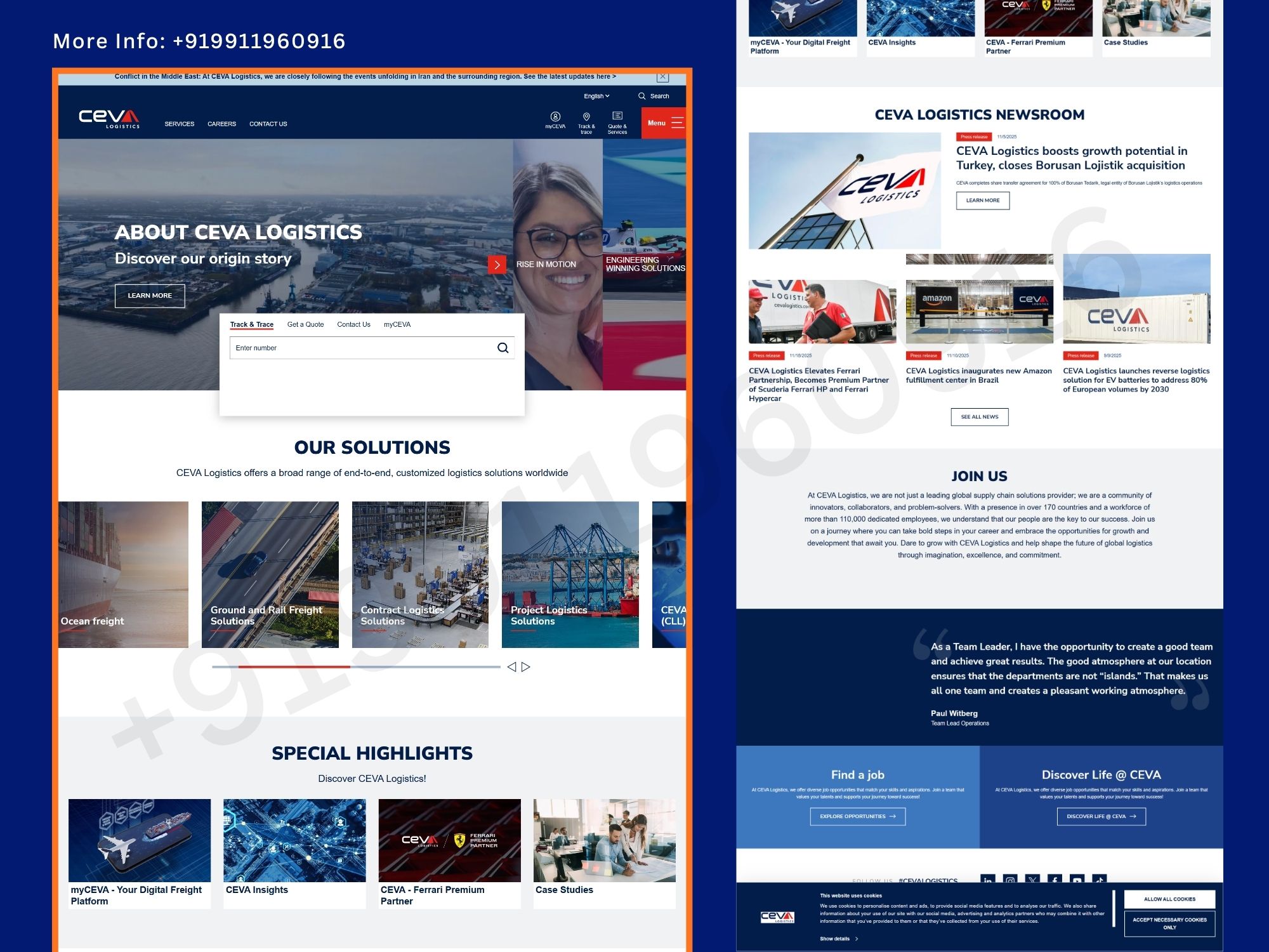 Global Logistics & Supply Chain Solutions Website