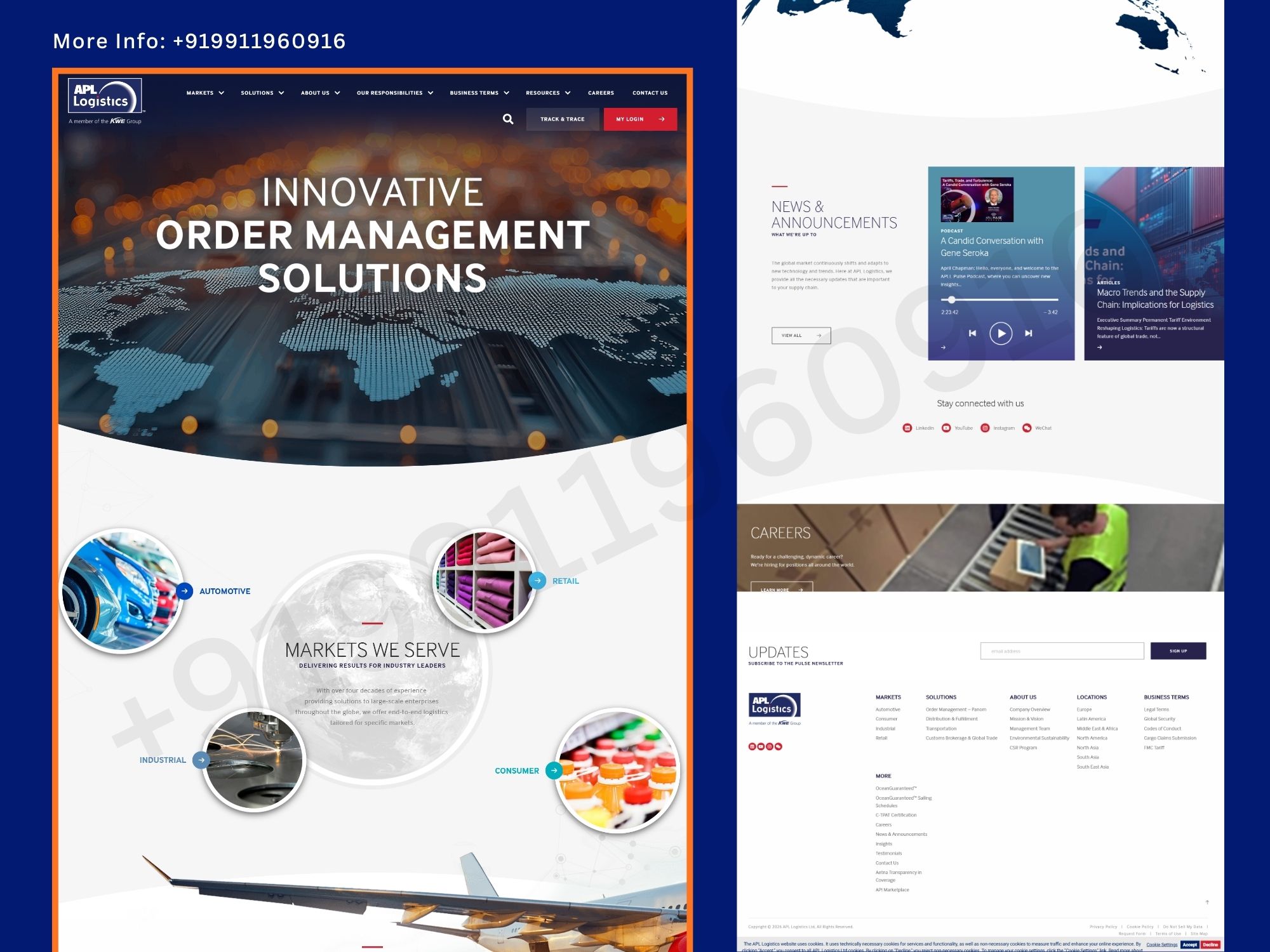Global Supply Chain & Logistics Solutions Website