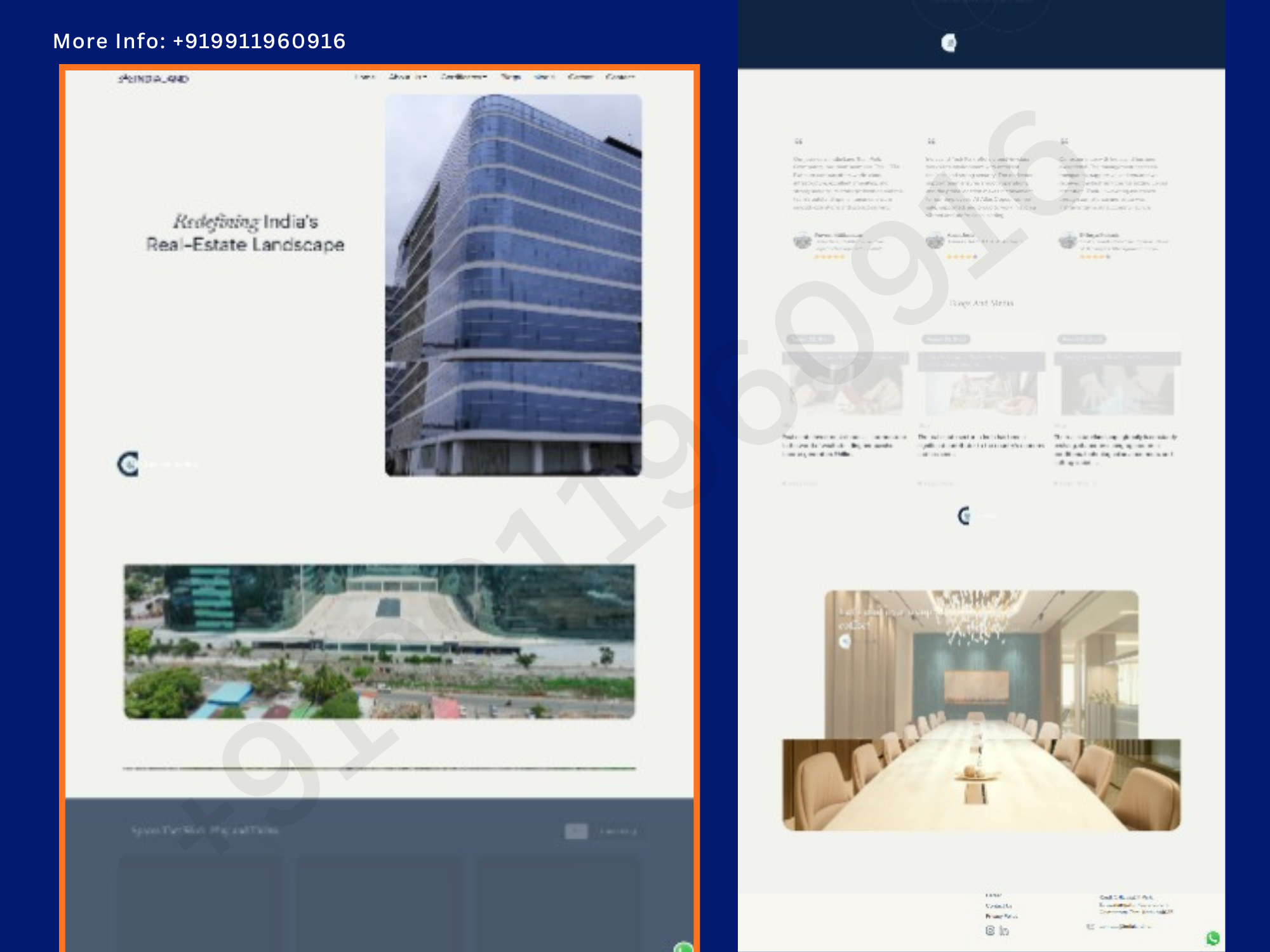 Real Estate Development & Industrial Infrastructure Website Design