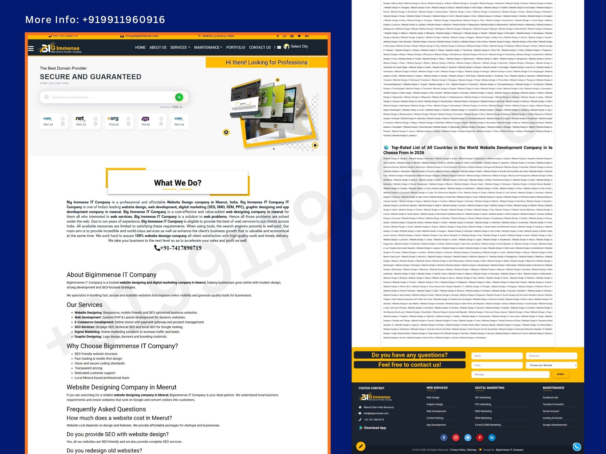 Web Design & Digital Marketing Company Website